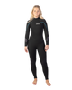 The Gul Womens Womens Response 5/3mm Back Zip Wetsuit in Black