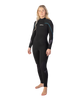 The Gul Womens Womens Response 5/3mm Back Zip Wetsuit in Black