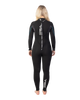 The Gul Womens Womens Response 5/3mm Back Zip Wetsuit in Black