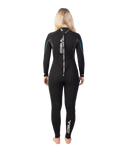 The Gul Womens Womens Response 5/3mm Back Zip Wetsuit in Black