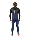 The Gul Mens Response 3/2mm Back Zip Wetsuit in Navy & Black