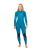 The Gul Womens Womens Response 3/2mm Back Zip Wetsuit in Teal & Marbel