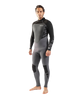 The Gul Mens Response 4/3mm Back Zip Wetsuit in Grey & Black