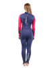 The Gul Girls Response 4/3mm Back Zip Wetsuit in Blue & Rose