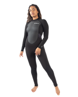 The Gul Womens Womens Response FL 3/2mm Back Zip Wetsuit in Black