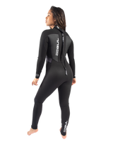 The Gul Womens Womens Response FL 3/2mm Back Zip Wetsuit in Black