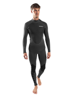 The Gul Mens Response FL 3/2mm Back Zip Wetsuit in Black