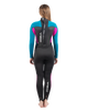 The Gul Girls Response FL 3/2mm Back Zip Wetsuit in Jet & Teal