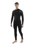 The Gul Mens Response Echo 3/2mm Chest Zip Wetsuit in Black & Contour Camo