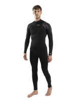 The Gul Mens Response Echo 3/2mm Chest Zip Wetsuit in Black & Contour Camo