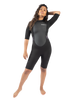 The Gul Womens Womens Response FL 3/2mm Shorty Back Zip Wetsuit in Black