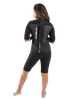 The Gul Womens Womens Response FL 3/2mm Shorty Back Zip Wetsuit in Black