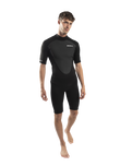 The Gul Mens Response FL 3/2mm Shorty Back Zip Wetsuit in Black