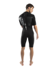 The Gul Mens Response FL 3/2mm Shorty Back Zip Wetsuit in Black