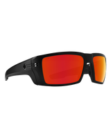 The Spy Rebar Ansi Sunglasses in Matte Black & Happy Bronze Red Spectra Mirror