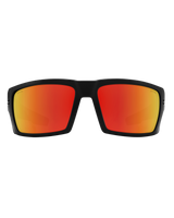 The Spy Rebar Ansi Sunglasses in Matte Black & Happy Bronze Red Spectra Mirror