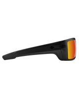 The Spy Rebar Ansi Sunglasses in Matte Black & Happy Bronze Red Spectra Mirror