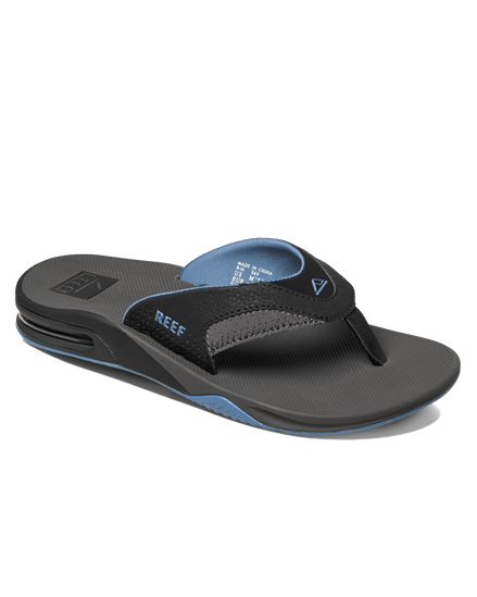 Fanning Flip Flops in Grey & Light Blue