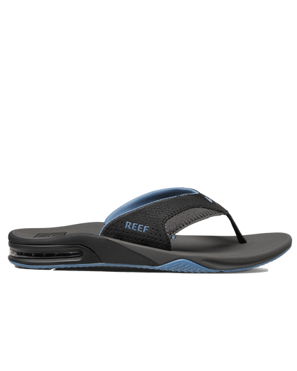 Fanning Flip Flops in Grey & Light Blue