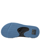 Fanning Flip Flops in Grey & Light Blue