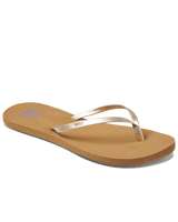 The Reef Womens Bliss Nights Flip Flops in Tan Champagne