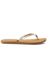 The Reef Womens Bliss Nights Flip Flops in Tan Champagne