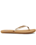 The Reef Womens Bliss Nights Flip Flops in Tan Champagne