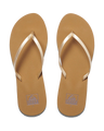 The Reef Womens Bliss Nights Flip Flops in Tan Champagne