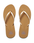 The Reef Womens Bliss Nights Flip Flops in Tan Champagne