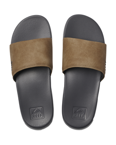 One Sliders in Grey & Tan