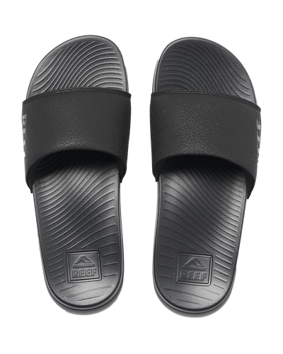 Womens One Sliders in Black