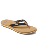 Cushion Sands Flip Flops in Black & Tan