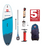 The Red Paddle 10'8" Ride Prime Carbon SUP in Blue