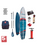 The Red Paddle 11'0" Compact 5 Piece MSL PACT SUP in Blue