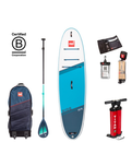 The Red Paddle 10'6" Ride Cruiser Tough SUP in Blue