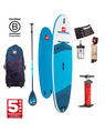 The Red Paddle 10'6" Ride Hybrid Tough SUP (2024) in Blue