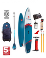 The Red Paddle 11'3" Sport Hybrid Tough SUP (2024) in Blue