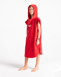 The Robie Junior Original-Series Short Sleeve Changing Robe in Coral