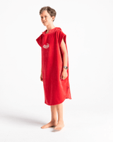 The Robie Junior Original-Series Short Sleeve Changing Robe in Coral