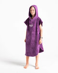 The Robie Junior Original-Series Short Sleeve Changing Robe in Ultra Violet