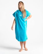 The Robie Original-Series Short Sleeve Changing Robe in Blue Atoll