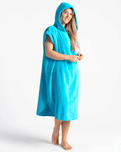 The Robie Original-Series Short Sleeve Changing Robe in Blue Atoll