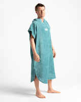 The Robie Original-Series Short Sleeve Changing Robe in Oil Blue