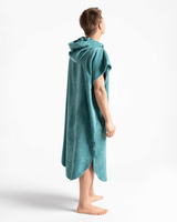 The Robie Original-Series Short Sleeve Changing Robe in Oil Blue