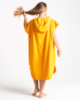 The Robie Original-Series Short Sleeve Changing Robe  in Saffron