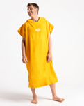 The Robie Original-Series Short Sleeve Changing Robe  in Saffron