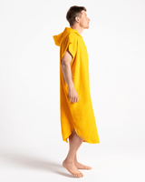 The Robie Original-Series Short Sleeve Changing Robe  in Saffron