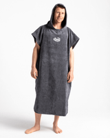 The Robie Original-Series Short Sleeve Changing Robe in Steel Grey