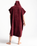 The Robie Original-Series Short Sleeve Changing Robe in Wine