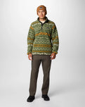 Rugged Ridge Half Snap Fleece Jacket in Canteen Madras Multi